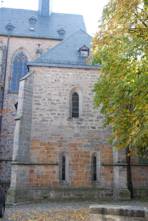 Walpurgiskirche,
 Sakristei,
 Nordansicht